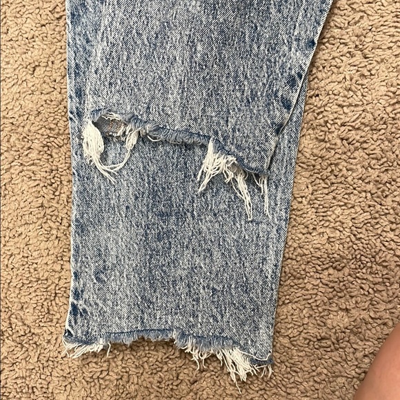 Women's Blue Distressed Jeans - Picture 6 of 6